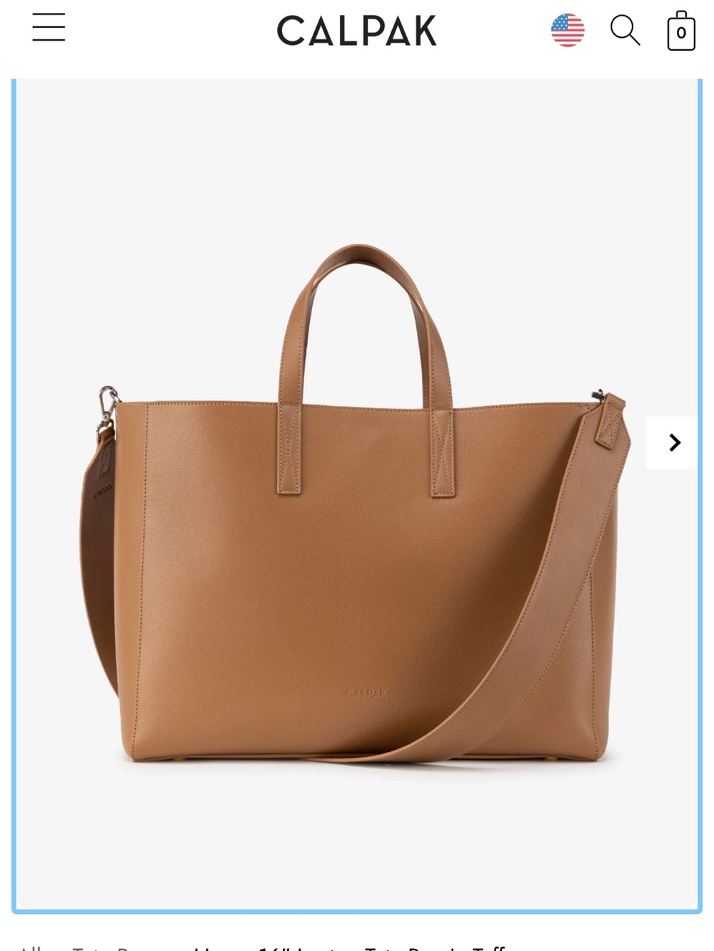 Calpak 16” laptop tote bag - Picture 2 of 10